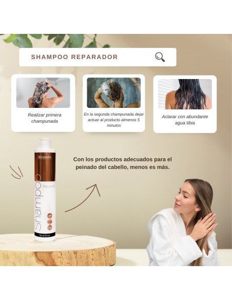 Champu reparador del cabello
