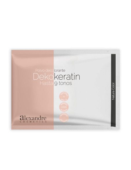 Decoloración con keratina hidrolizada